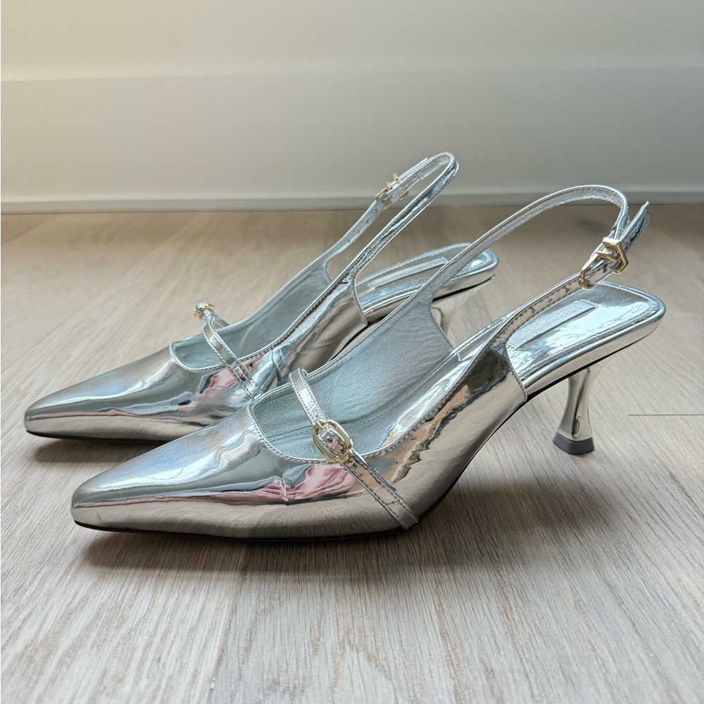 Larroude Ines Slingback Heels